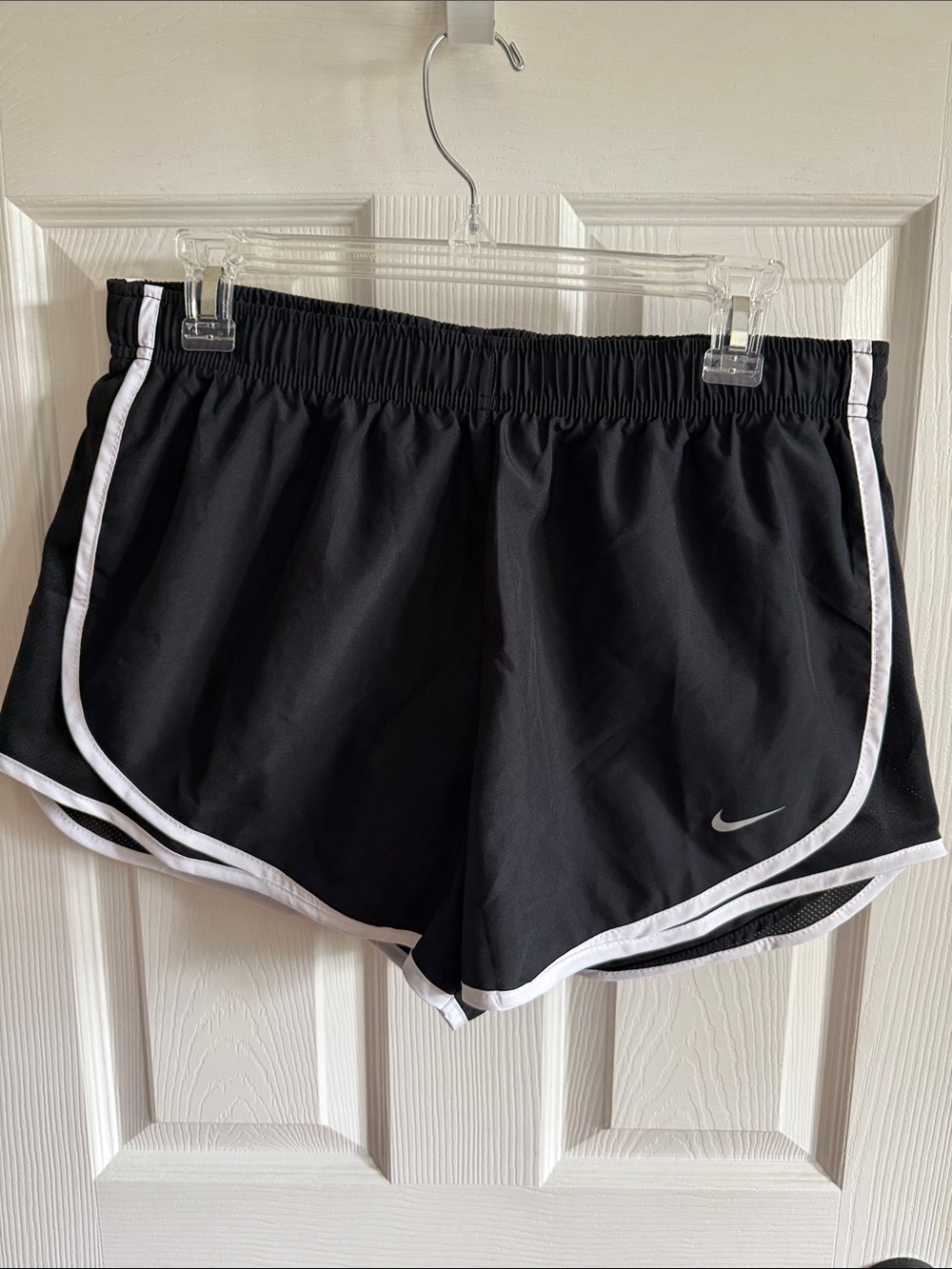 Nike Black with White Trim Women's Athletic Shorts